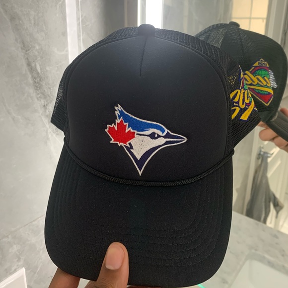 Black Blue Jays Trucker Hat - Picture 1 of 3